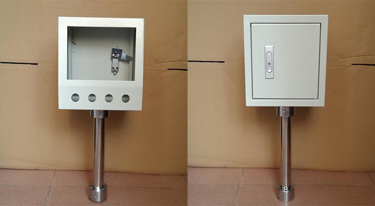 7寸触摸屏安装盒控制箱 人机界面旋转支架10寸plc配电箱 单箱 300abs