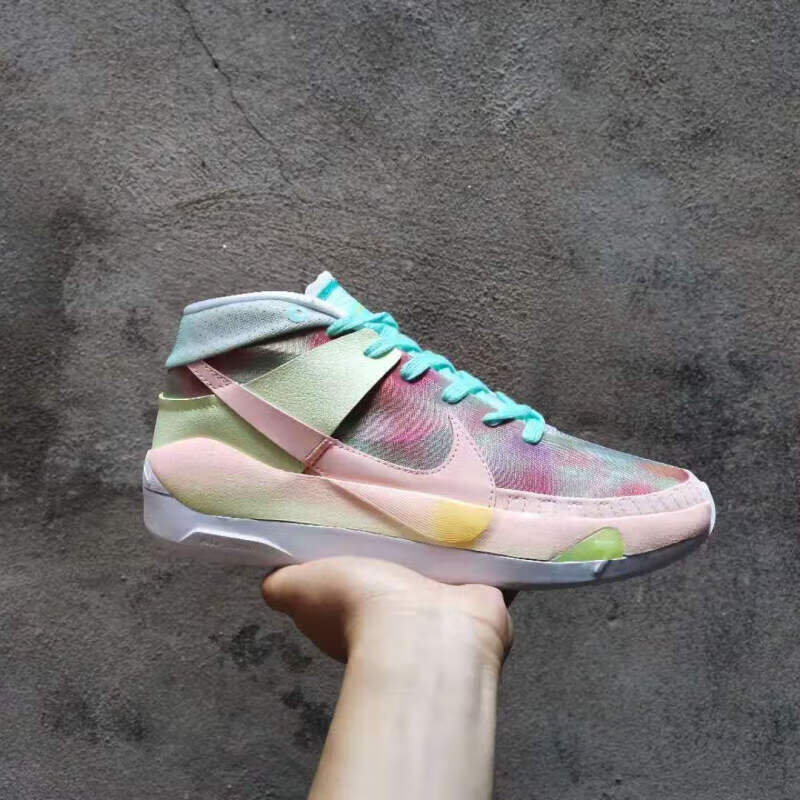 新款杜兰特13代气垫篮球之星实战篮球鞋kd13断码耐磨篮球鞋 黑红 39