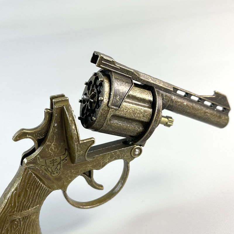 毛瑟金属驳壳枪王八盒子不可发射火机枪大号玩具枪表演道具模型左轮