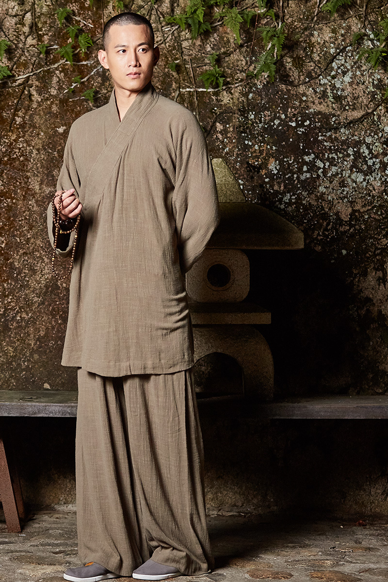 慈缘僧服罗汉褂四季款僧衣短褂男女款僧袍套装禅修衣和尚服 冬季加厚