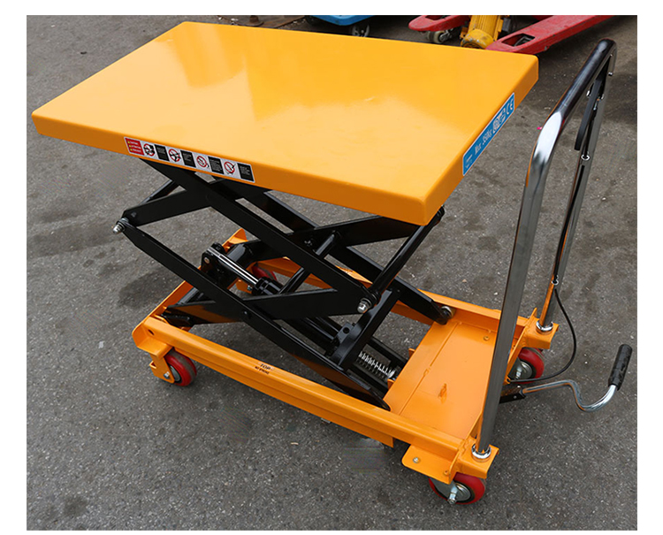 手动液压小平台车小型升降台手推移动搬运车模具装卸平台车pt150a720