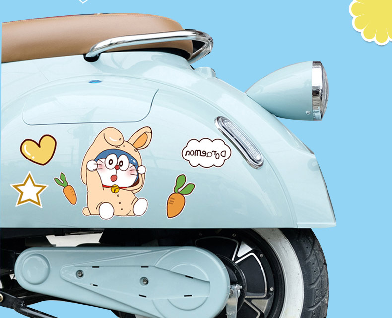 适用于适用于电动车贴纸网红雅迪爱玛台铃改装电瓶车虚线贴画装饰防水