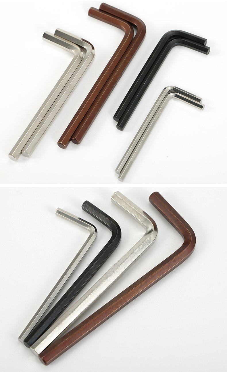 内六方扳手六角螺丝刀六棱六边形6内六角扳手单个m07m17六角匙镀镍