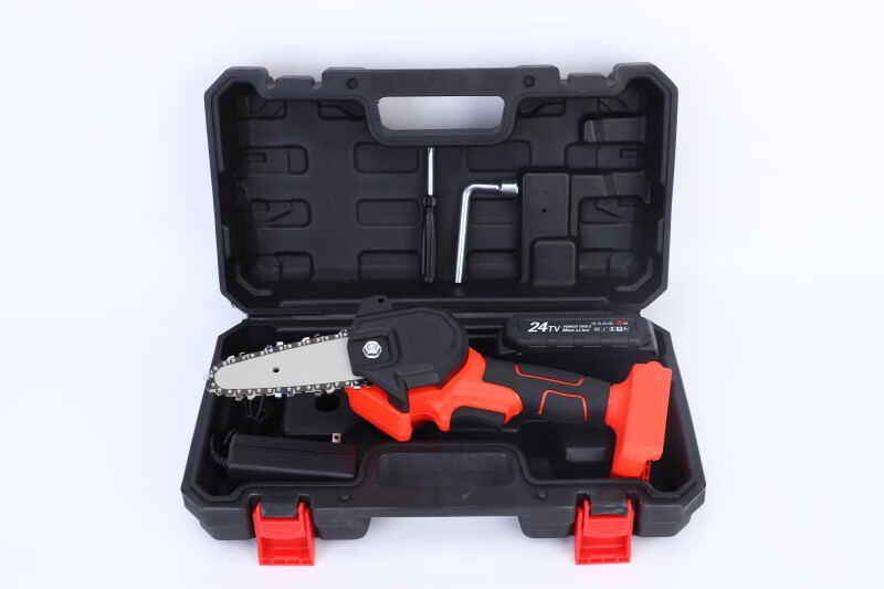 4寸迷你电锯单手锯手持充电mini小手电锯无绳电动工具锂电电链锯 4寸