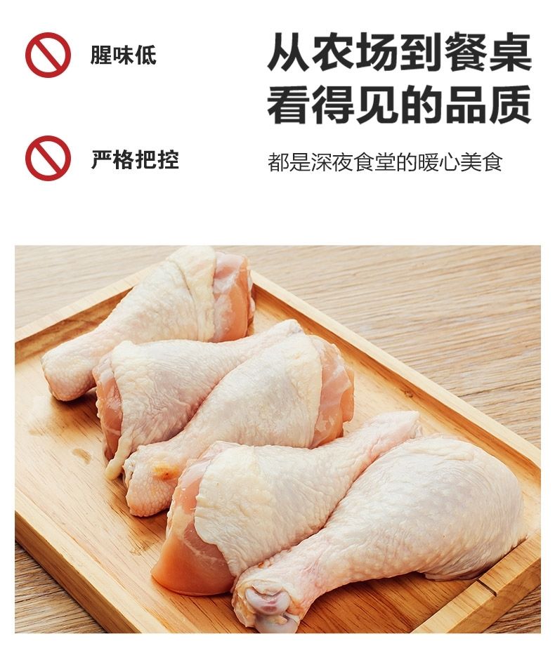 正大鲜鸡腿肉琵琶腿生鸡肉炸鸡腿肉卤鸡腿五香卤味 丽鲜玫 【正大精品