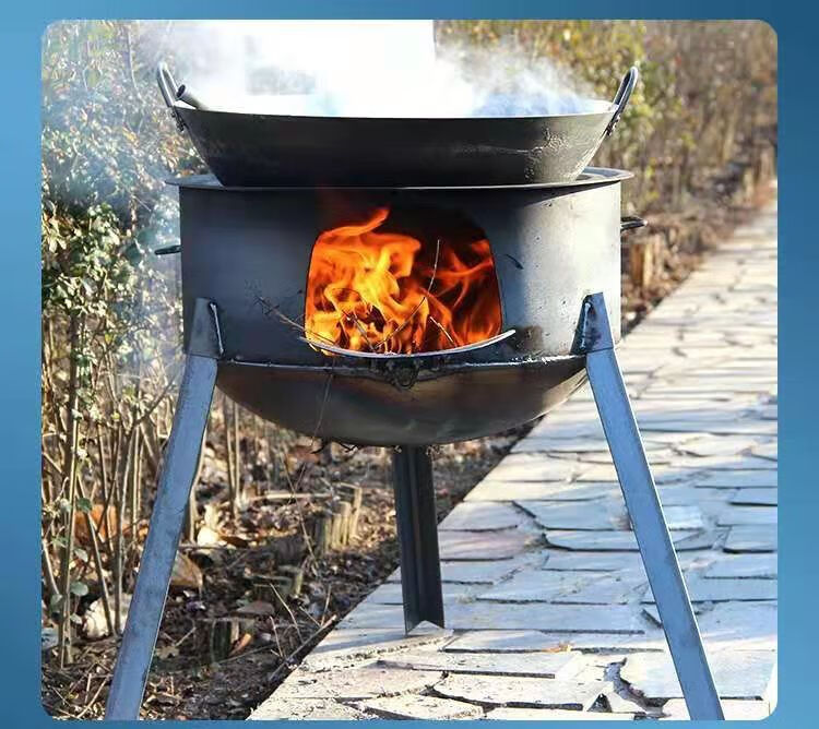 柴火灶 柴火炉 农村家用烧木柴移动灶台大锅台新式户外野营炉子地锅