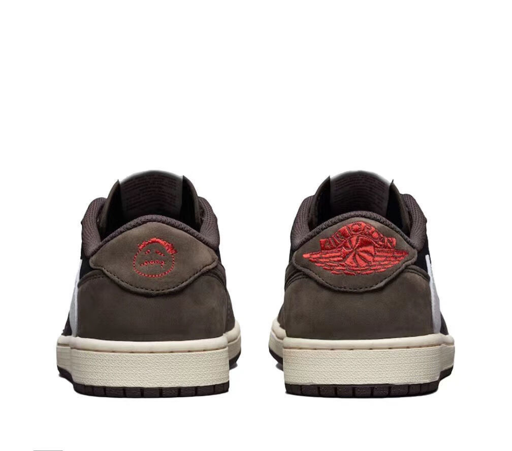 aj1闪电倒钩low纯原版本藤原浩鬼脸三方联名低帮鞋男女板鞋运动鞋aj1