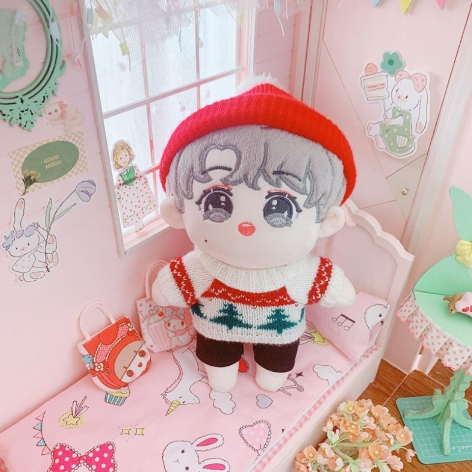 成员马嘉祺棉花娃娃人形公仔厘米时代少年团卡通娃娃 灰发嘉琪裸娃 男