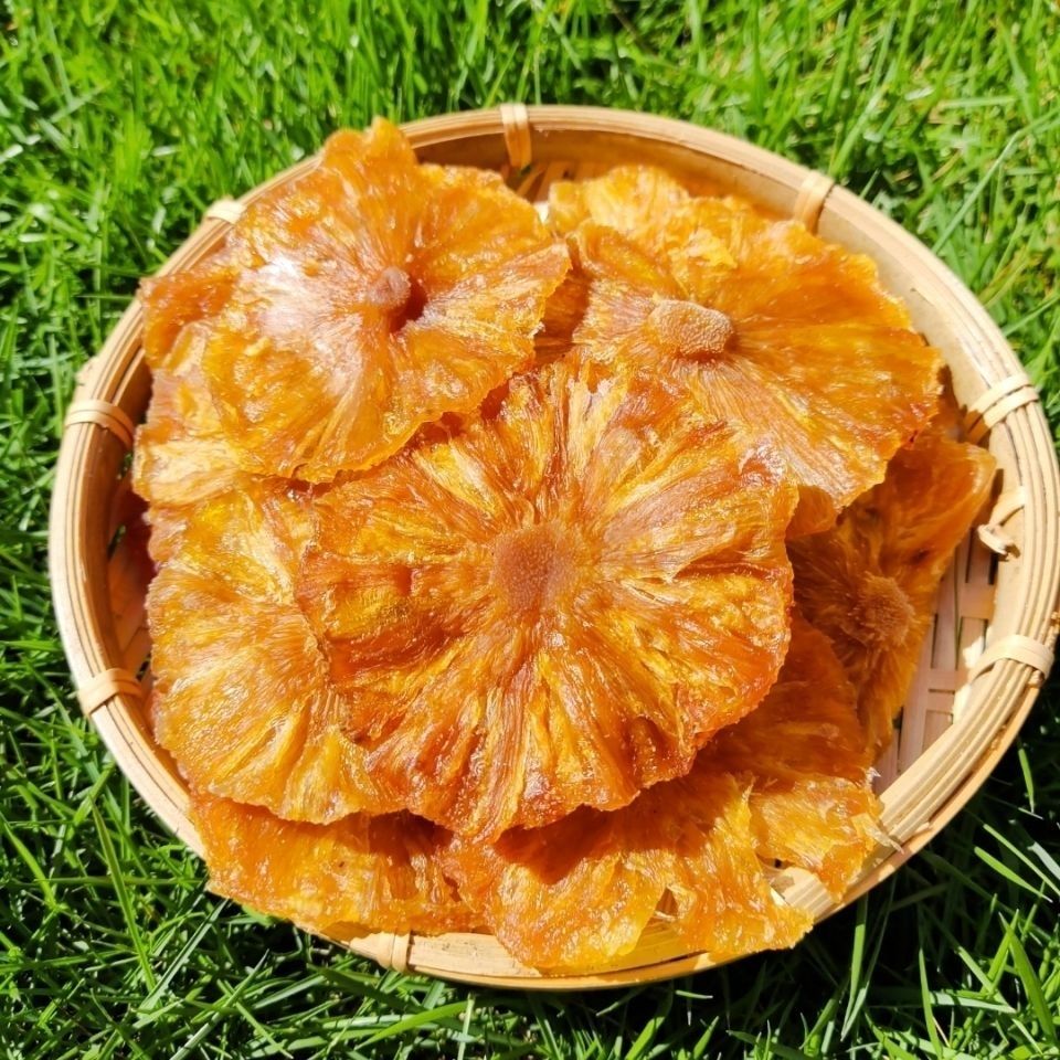 西双版纳傣家特产手工火烤无添加剂凤梨干菠萝干无添加酸酸甜250g菠萝