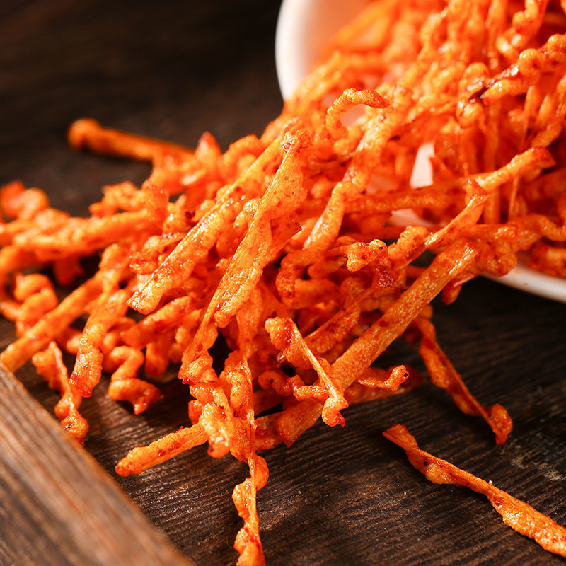 面霸金丝条8090后儿时怀旧麻辣辣丝干辣片香辣丝干丝条零食 金丝条5包