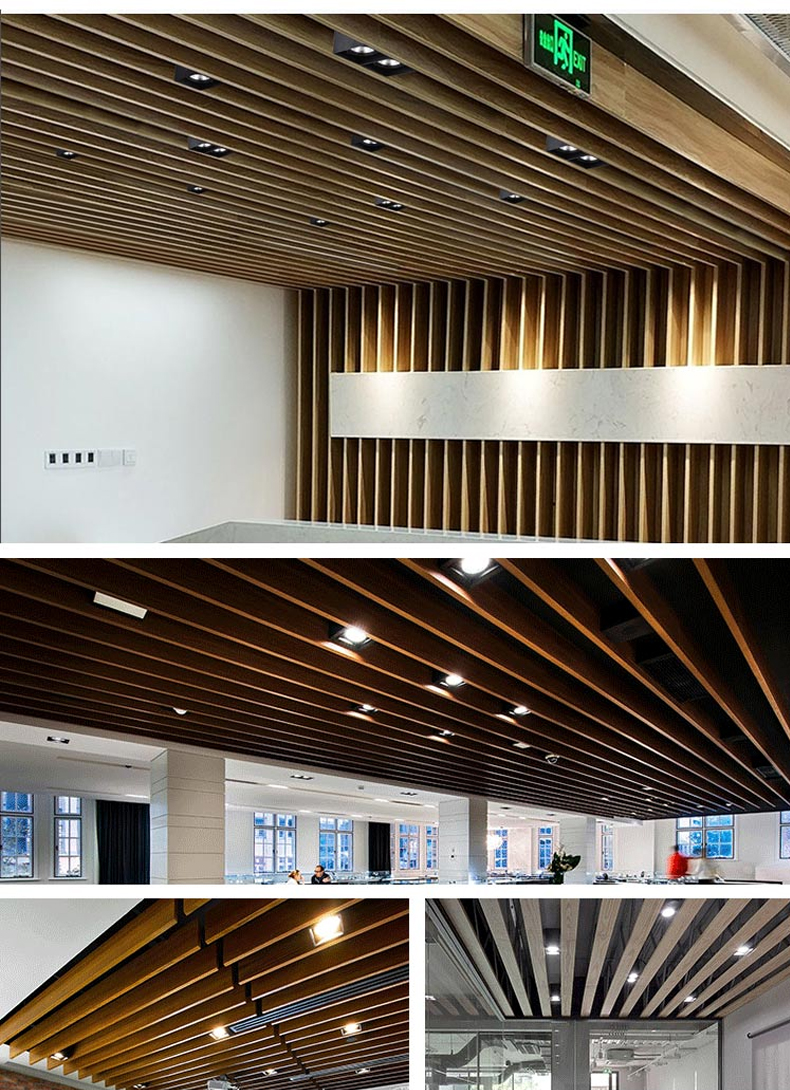 进口品质 铝方通吊顶专用格栅方通单双头明装筒灯射灯商用方形斗胆灯