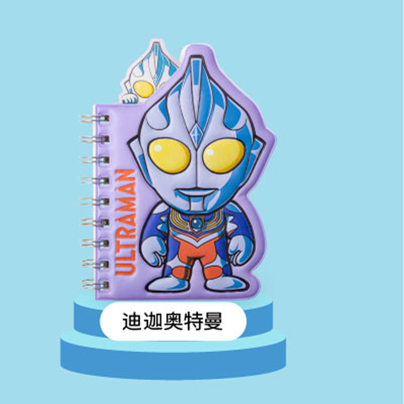 手账本儿童男孩奥特曼线圈本口袋本学生异形小笔记本手账本彩色便签本