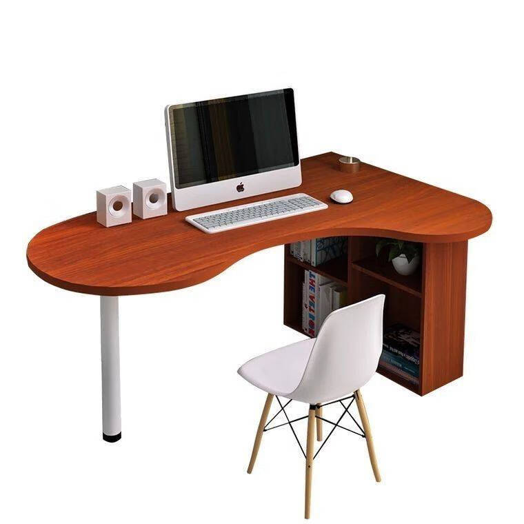 圆弧形书桌 转角书桌弧形电脑桌卧室组合办公写字桌台式书柜拐角阳台
