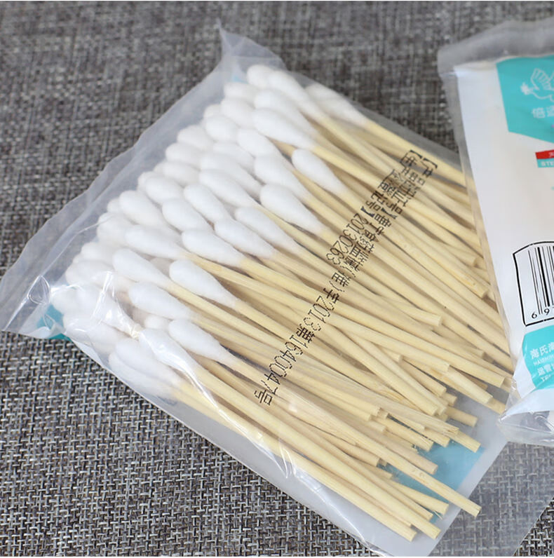 医用棉签一次性单消毒棉棒皮肤伤口消毒棉花棒100支