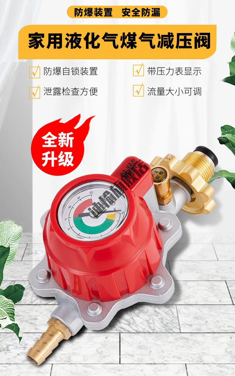 燃气自闭阀全铜 家用瓶装液化气减压阀防爆煤气罐安阀门灶通用泄漏
