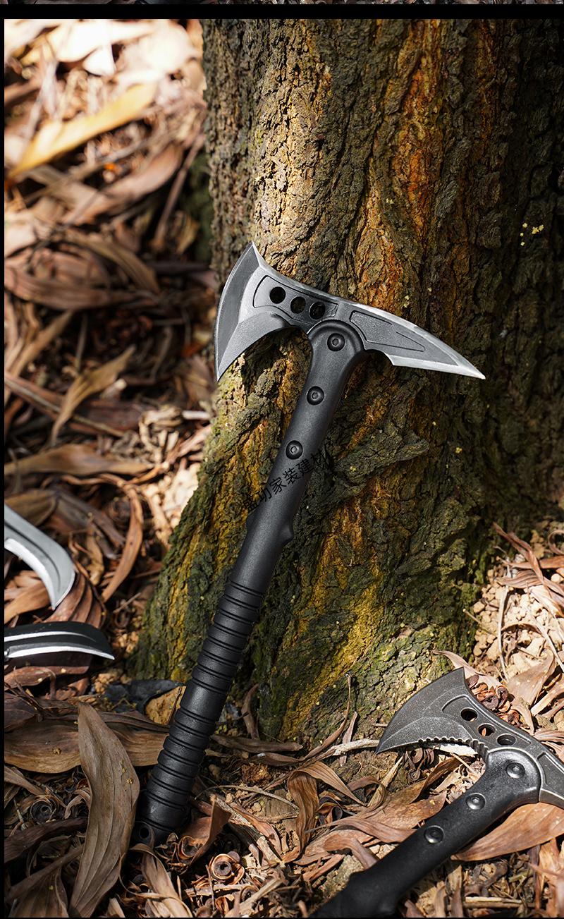 斧多功能斧头户外战斧斧野外生存露营镐斧防身战术手斧工兵斧锤定制