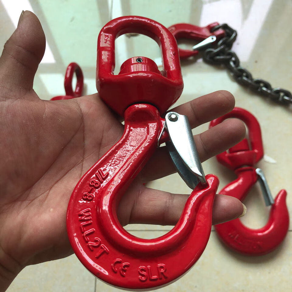 起重旋转钩吊环钩1-5吨万向垂重钩吊运机吊车用sl带轴承精品吊钩 无