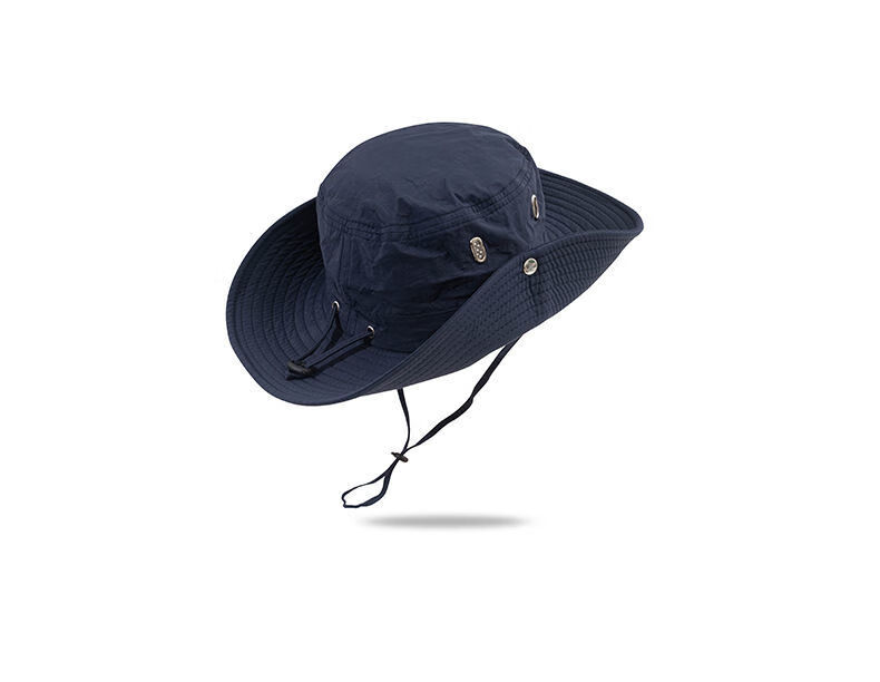 透气晒户外登山钓鱼帽西部牛仔帽 黑色-【均码58cm】【图片 价格 品牌