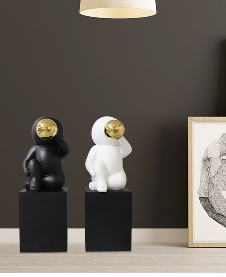 好运顺现代轻奢吹泡泡雕塑抽象工艺品树脂摆件酒店售楼处展厅吹泡泡