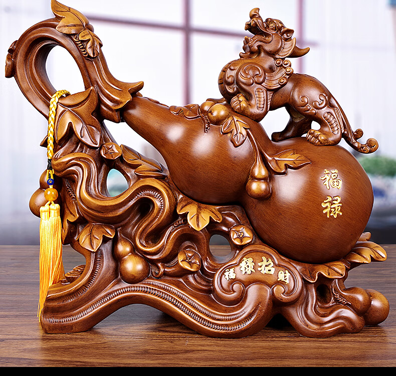 家居风水客厅玄关电视酒柜装饰品摆设 b3,大号福禄(长40厘米)【图片