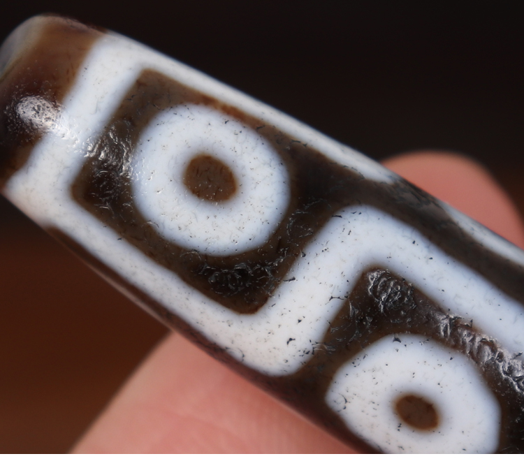 efp天珠天然九眼收藏孤品原矿西藏九眼天珠项链老矿天珠手链diy西藏