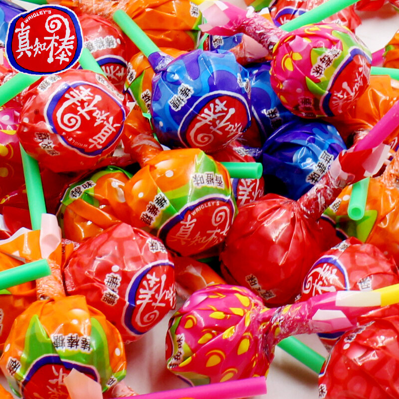 特产优联真知棒108支桶装水果棒棒糖儿童糖果礼盒装食散装喜糖整箱真