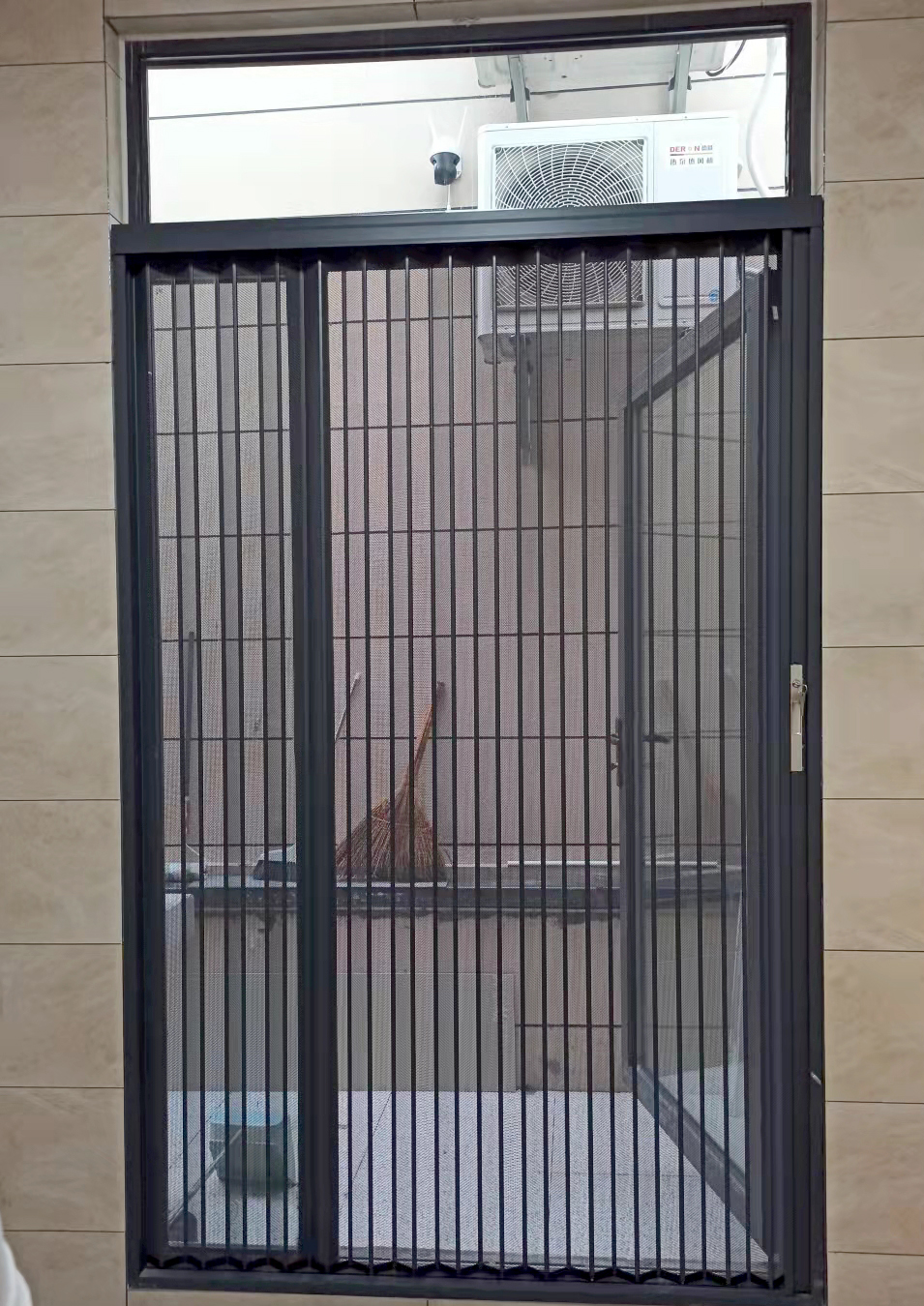 定制门帘金刚网折叠隐形纱门客厅阳台卧室大门防蚊虫猫狗老鼠咬铝合金