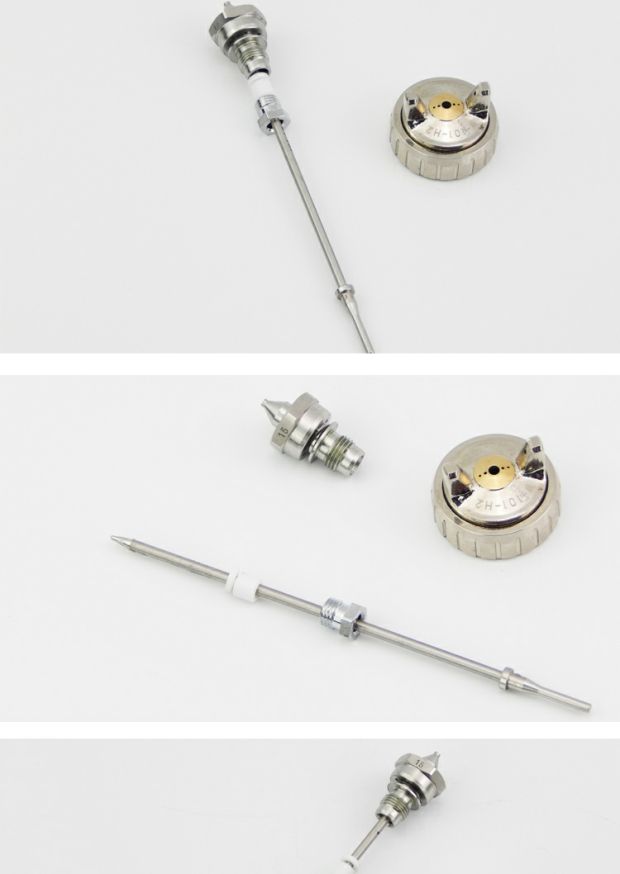 高雾化荣全明治w-71/77/101喷漆枪喷枪配件枪嘴风帽枪针 三件套 wa