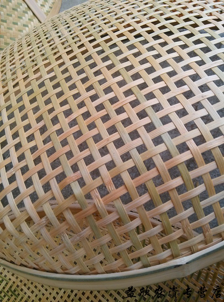 园艺用品农家手工编织有孔竹筛子竹编茶叶竹筛粗孔细孔漏筛竹篓筛子竹