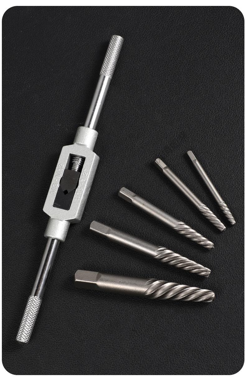 滑牙取断螺丝汽车维修工具反丝倒丝器工具11件套断头螺丝取出器11件套