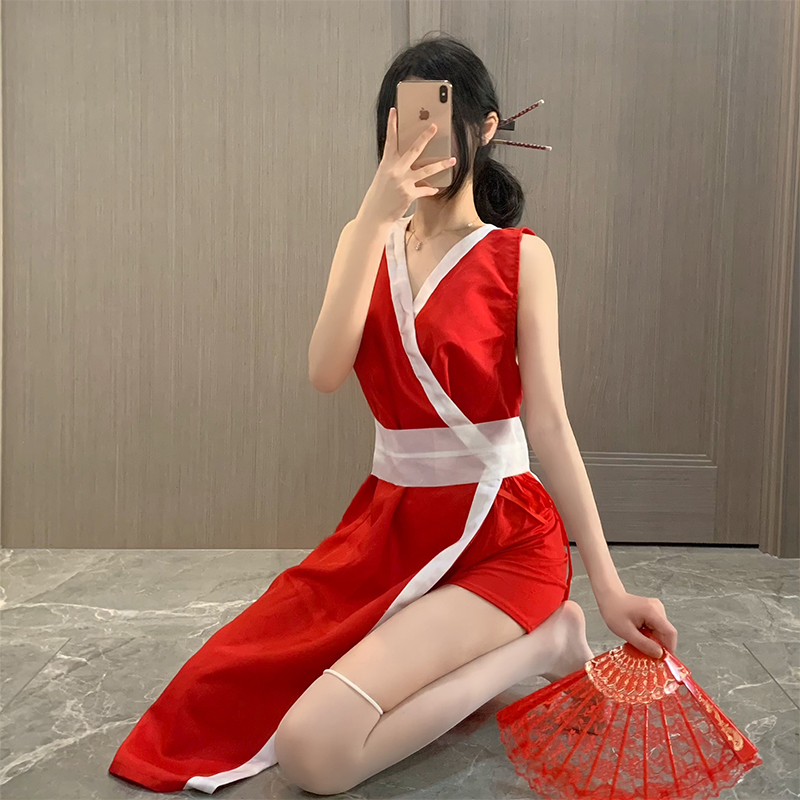 不知火舞cos服cosplay不知火舞拳皇动漫角色扮演王者荣耀日系性感红色