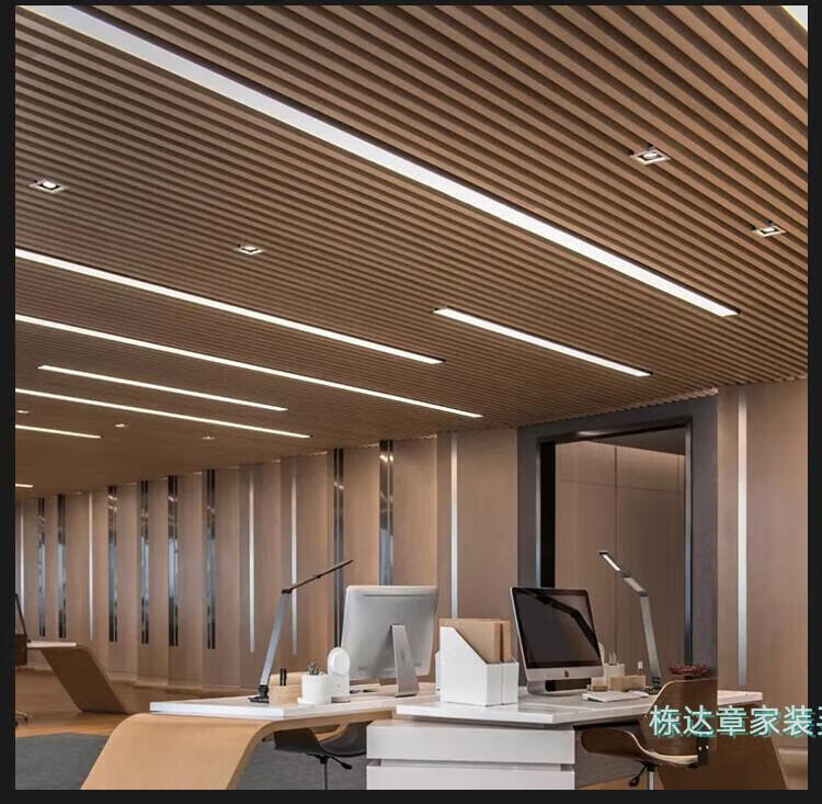 官方旗舰同款铝方通吊顶专用led灯方形10cm双头明装格栅筒灯射灯cob