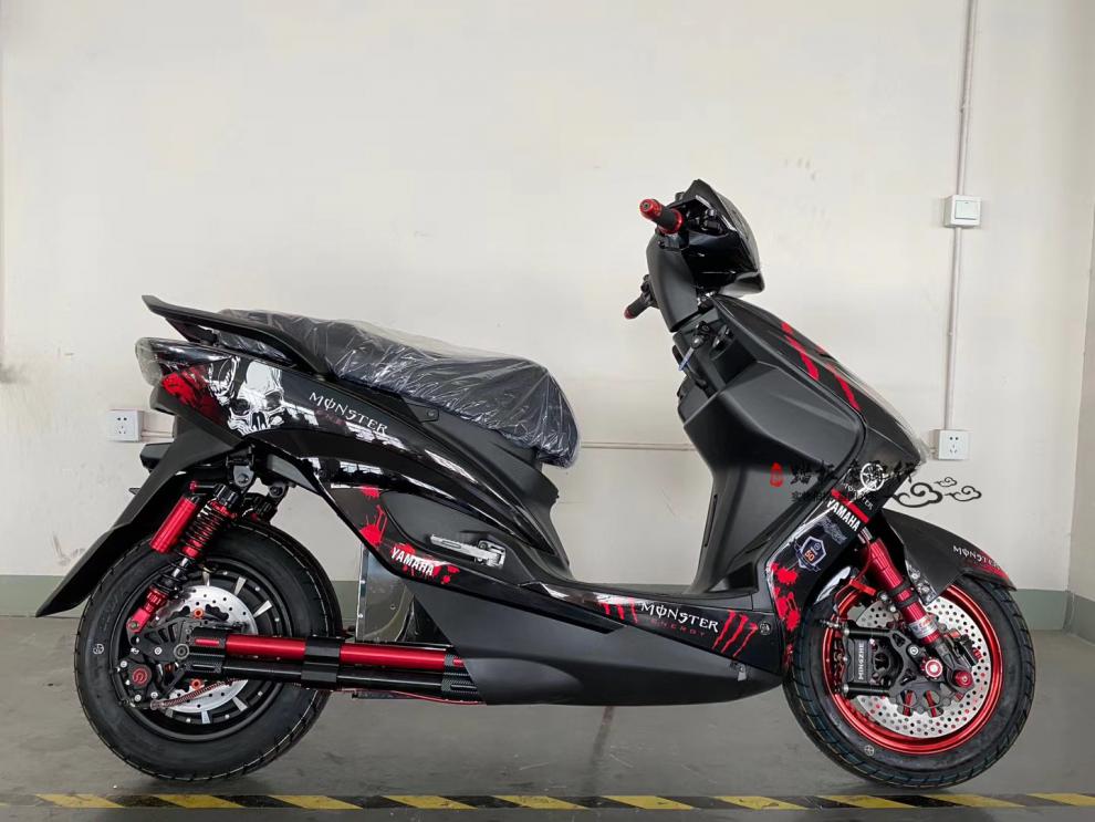 适配三阳三代目劲战f1战鹰极光摩托车动车外壳 黑件拉花彩色 黑色