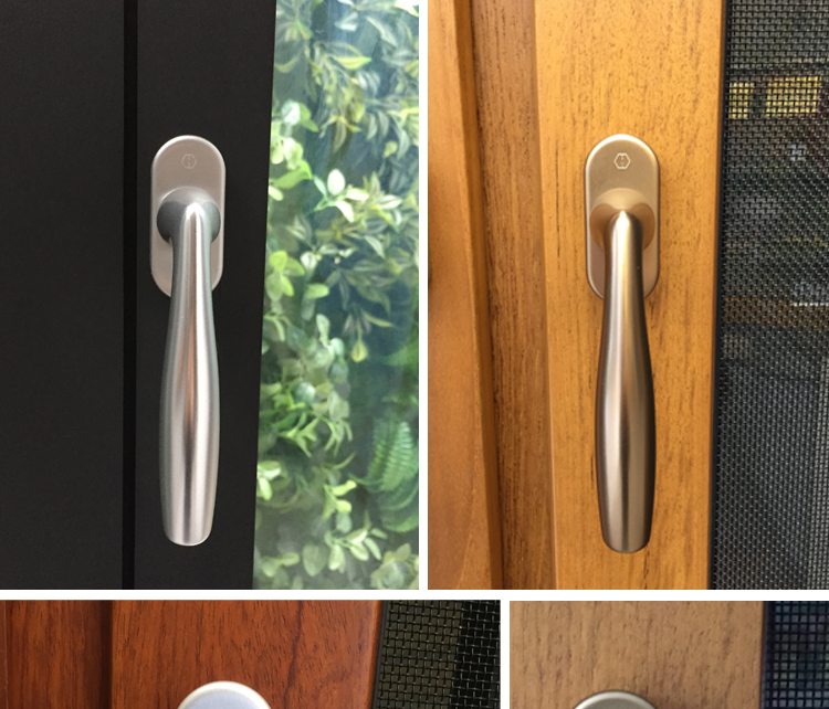 2022新款德国好博把手断桥铝合金门窗户执手0515纱窗平开窗方轴把手