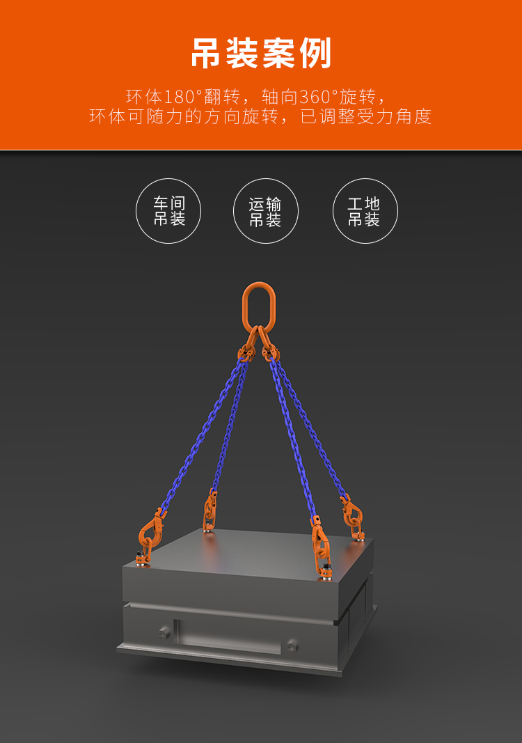 吊环吊钩 万向侧拉吊环m64旋转吊耳 12mm公制吊环螺栓模具吊环吊点