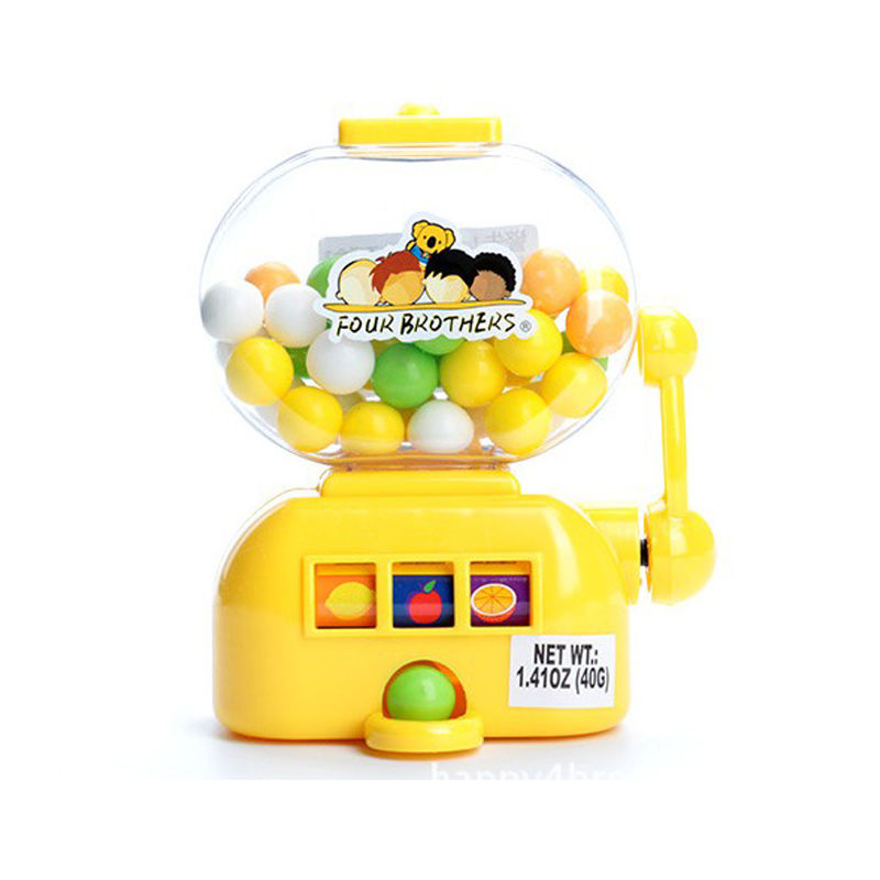 儿童糖果机玩具创意玩具迷你摇奖机女孩玩具 迷你老虎机带糖果【一只