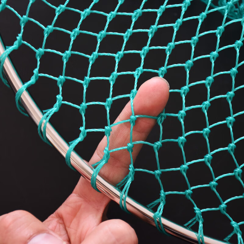 1指密网眼纯手工编织大马力尼龙线超结实捞鱼网头捕鱼渔网抄网兜
