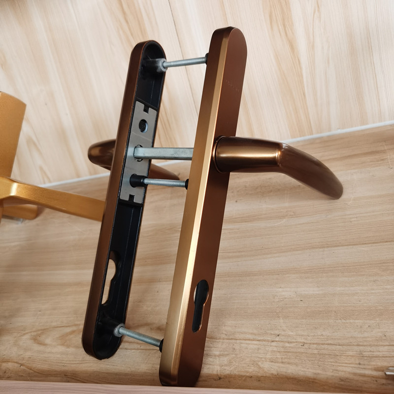 hopo门把手hopo好博门锁把手断桥铝平开门对开门执手92双高高低门锁