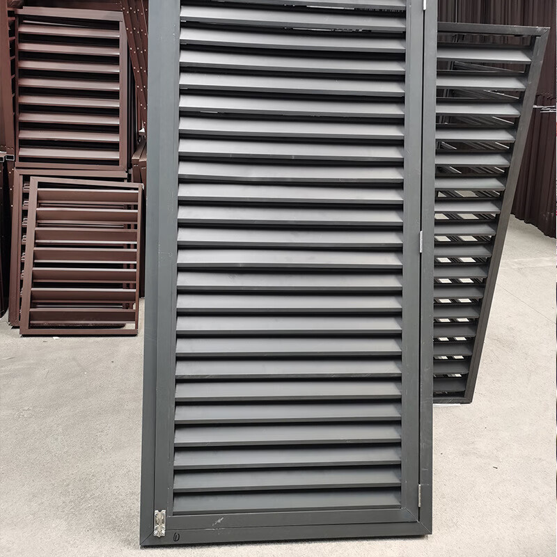 空调外机防护栏 空调外机百叶格栅防盗网窗保护罩铝合金室外防护栏