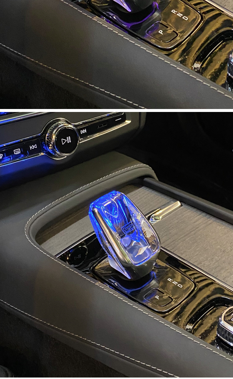 适用于沃尔沃s90专用水晶档把xc90xc60s60电子档改装水晶档头内饰用品