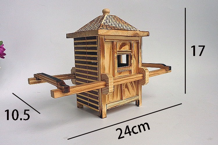 博巴伦水车模型小手工风顺艺术品摆设农具木质风车工艺复古装饰工艺品