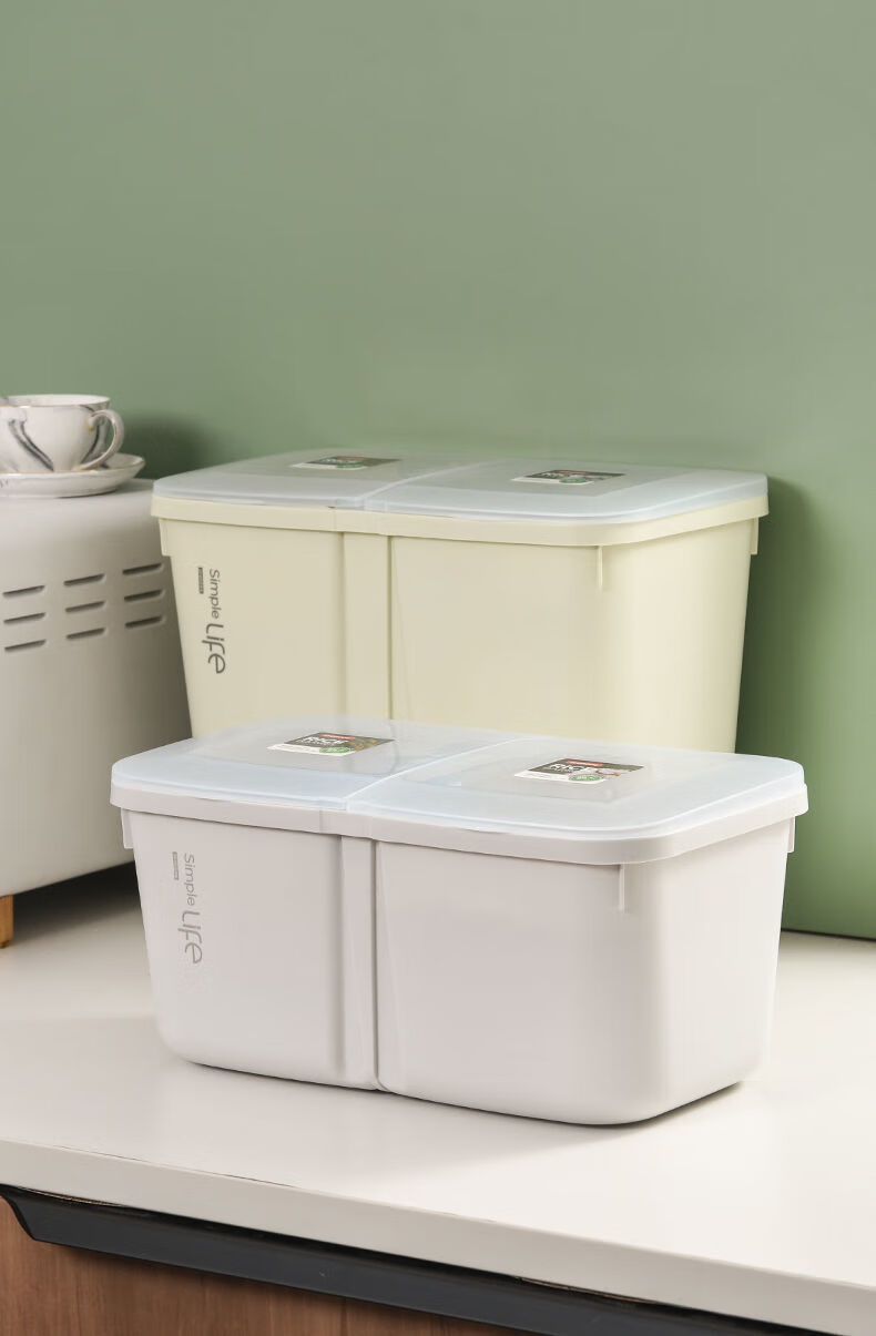 特百惠官方专卖商场同款 加厚米桶家用防虫防潮密封桶面粉储存罐装储