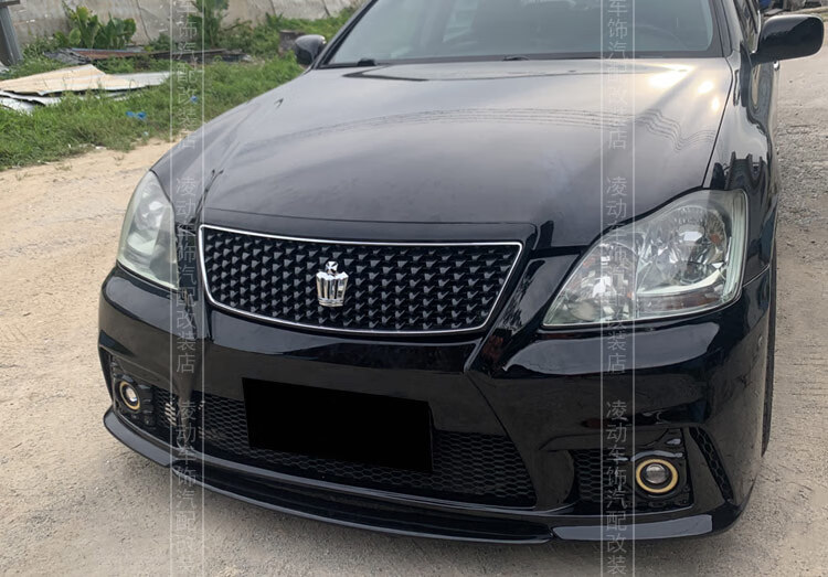 适用于05-09款皇冠安装12代皇冠日版184改装前杠toms前铲大包围定制款