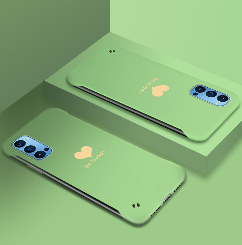 妙之选 opporeno4手机壳薄创意无边框opporeno4pro手机套简约半包硬壳
