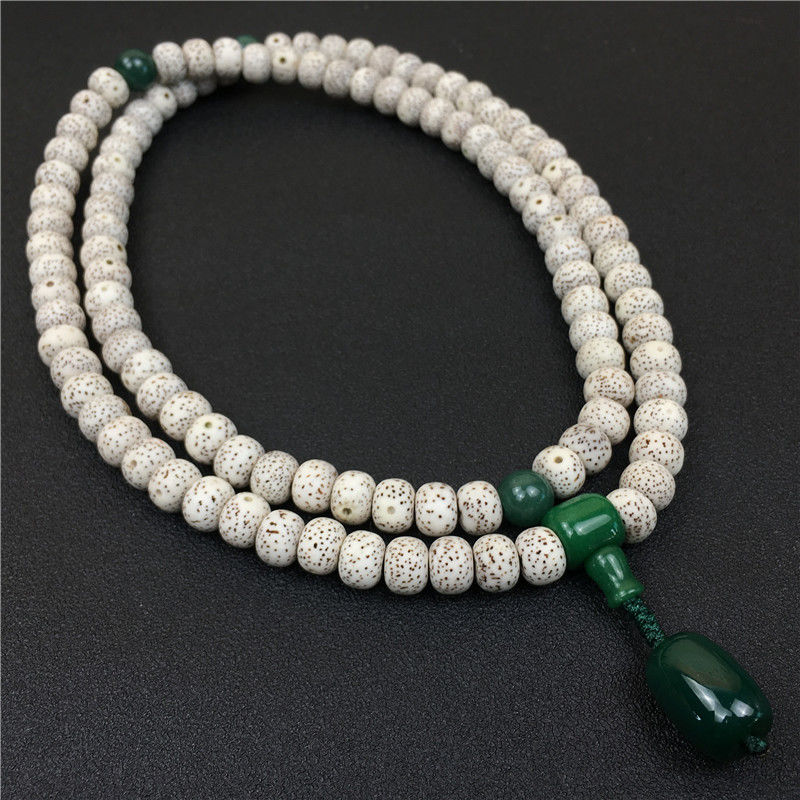 高品质海南高密正月星月菩提子项链男女情侣装饰佛珠108颗天然配饰 油