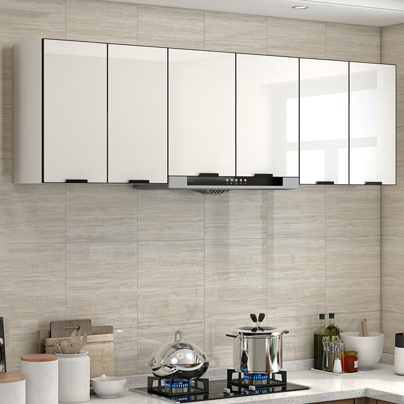 媛丽雅实木厨房吊柜墙壁柜挂墙式阳台卫生间浴室储物置物柜包油烟机