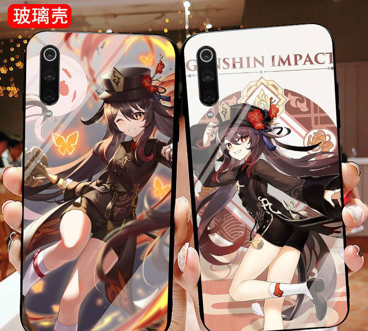 原神胡桃手机壳 周边适配苹果华为荣耀oppovivo小米红米玻璃壳软壳