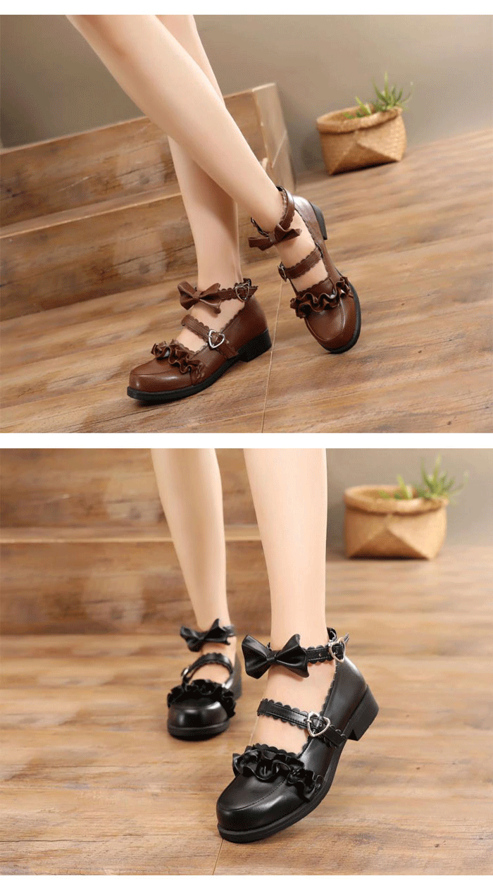 梅露露绵羊泡芙梅露露lolita鞋子日系洛丽塔鞋子lolita鞋子花边学生鞋