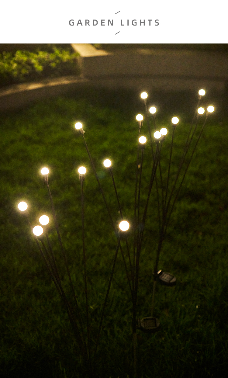 萤火虫灯太阳能户外庭院灯led灯花园布置氛围装饰草坪防水地插灯荧光