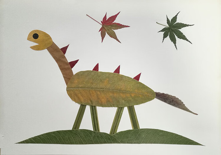 贴画三年级 树叶粘贴画成品小学生幼儿园儿童手工diy材料包秋天真植物